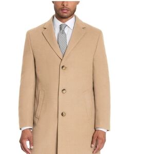 NWT Kenneth Cole Tan Men's Coat 48R Single Breasted  Wedding Office Church